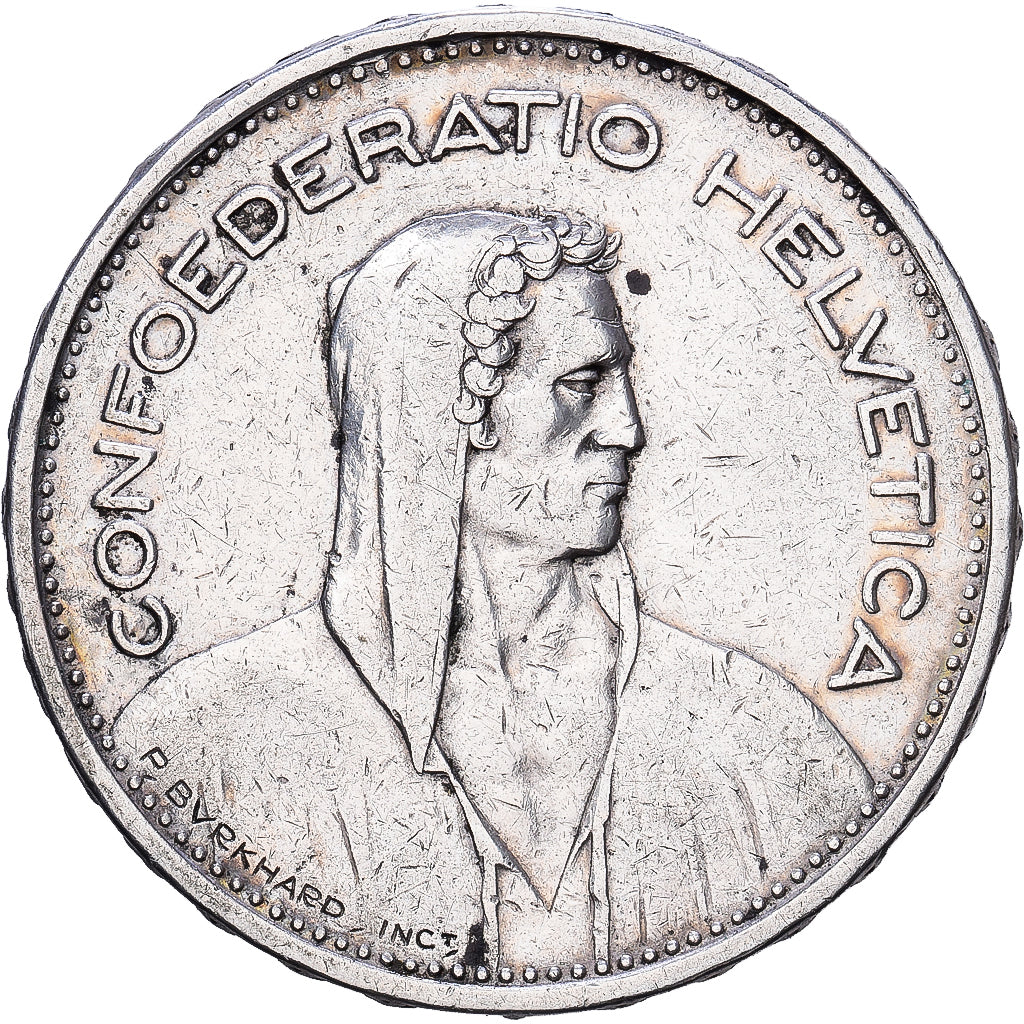Switzerland, 5 Francs, 1932, Bern, Silver, AU(50-53), KM:40
