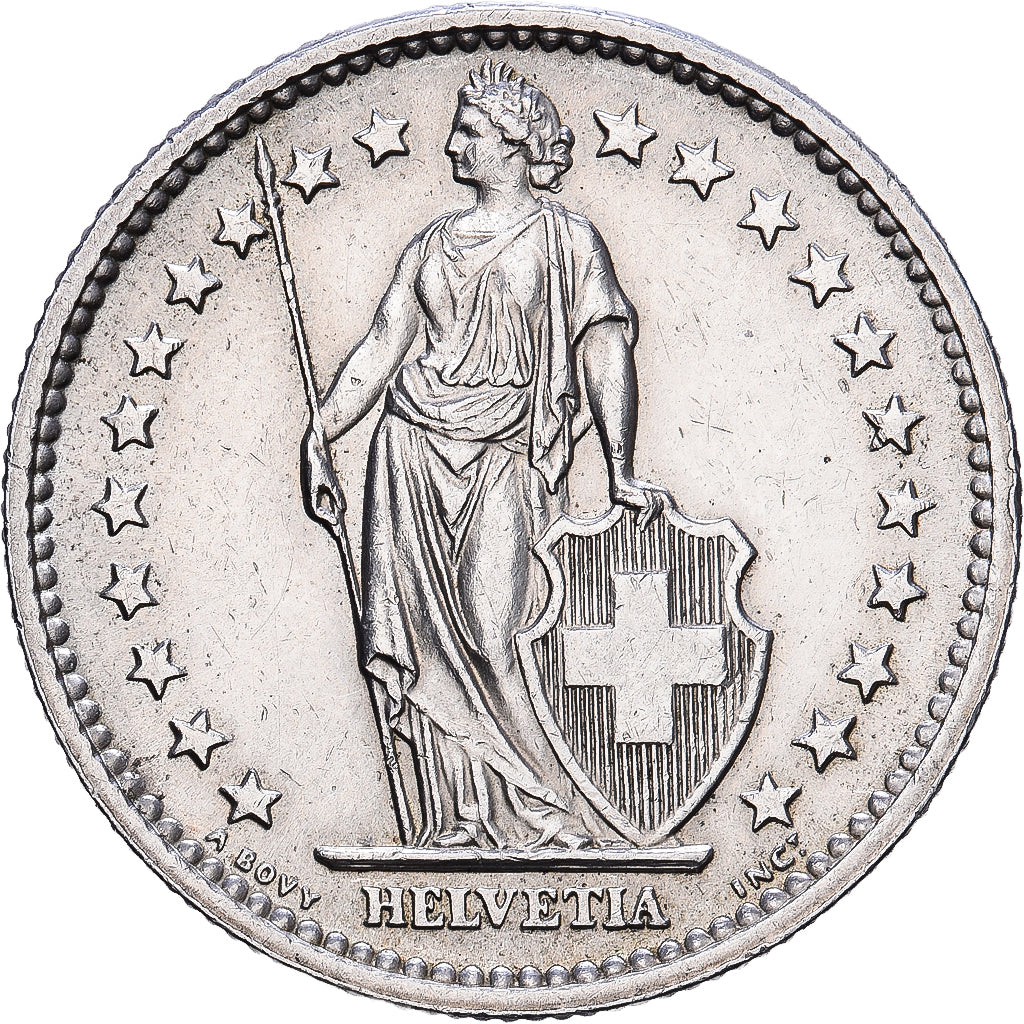 Svizzera, 2 Francs, 1967, Bern, Argento, SPL, KM:21