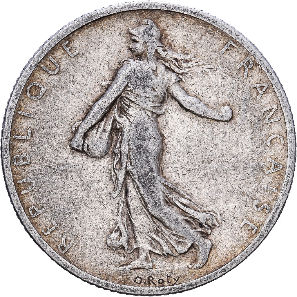 Francia, 2 Francs, Semeuse, 1900, Paris, Plata, BC+, Gadoury:532, KM:845.1