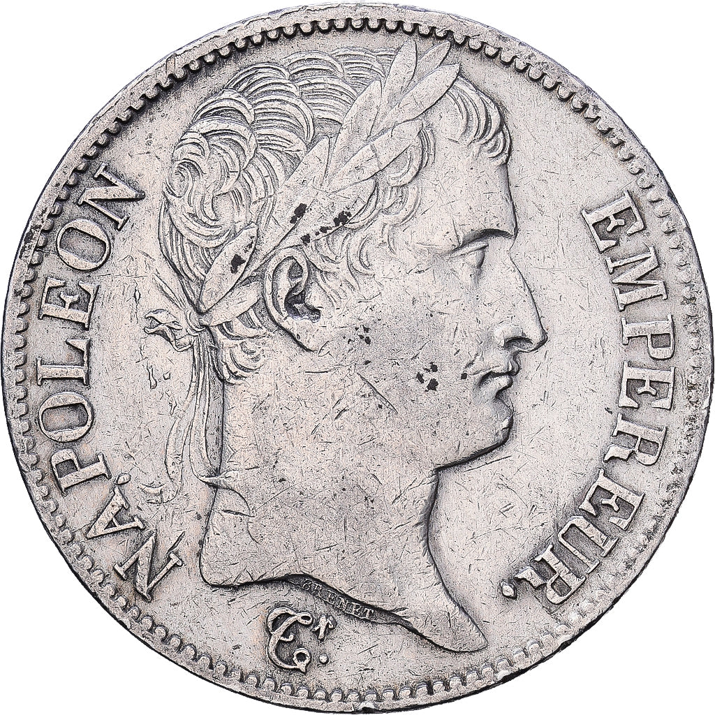 Frankrijk, Napoleon I, 5 Francs, 1810, Paris, Zilver, ZF, Gadoury:584, KM:694.1