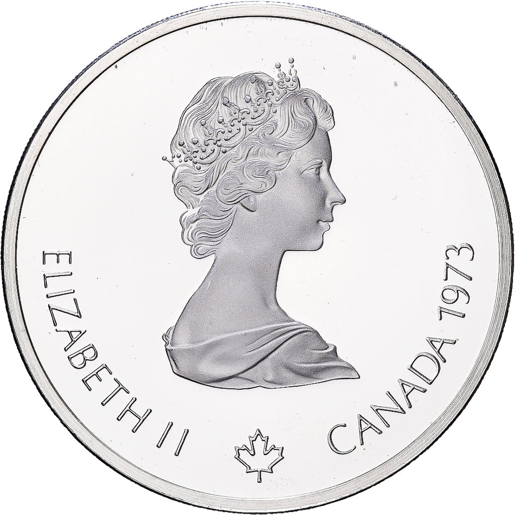 Canadá, Elizabeth II, 10 Dollars, 1976 Montreal Olympics, 1973, Royal Canadian