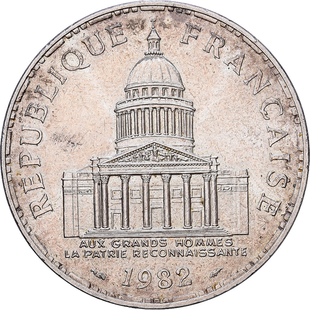 France, 100 Francs, Panthéon, 1982, Paris, Silver, AU(50-53), Gadoury:898