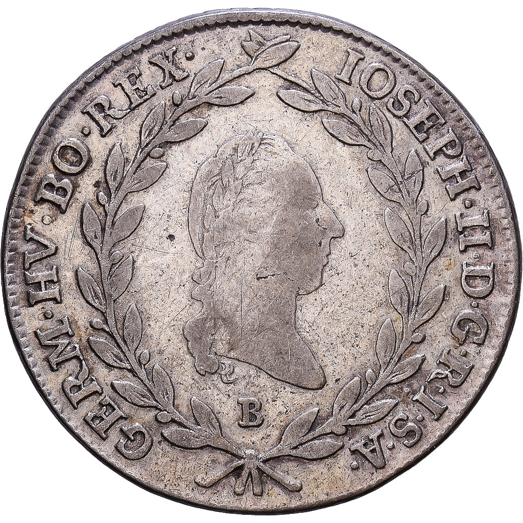 Austria, Joseph II, 20 Kreuzer, 1886, Kremnica, Silver, VF(30-35), KM:2069