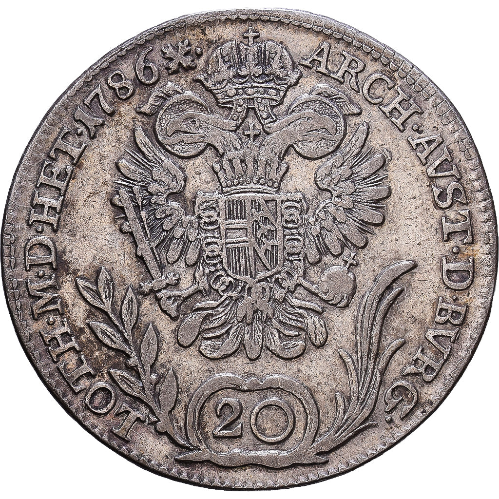 Austria, Joseph II, 20 Kreuzer, 1886, Kremnica, Silver, VF(30-35), KM:2069