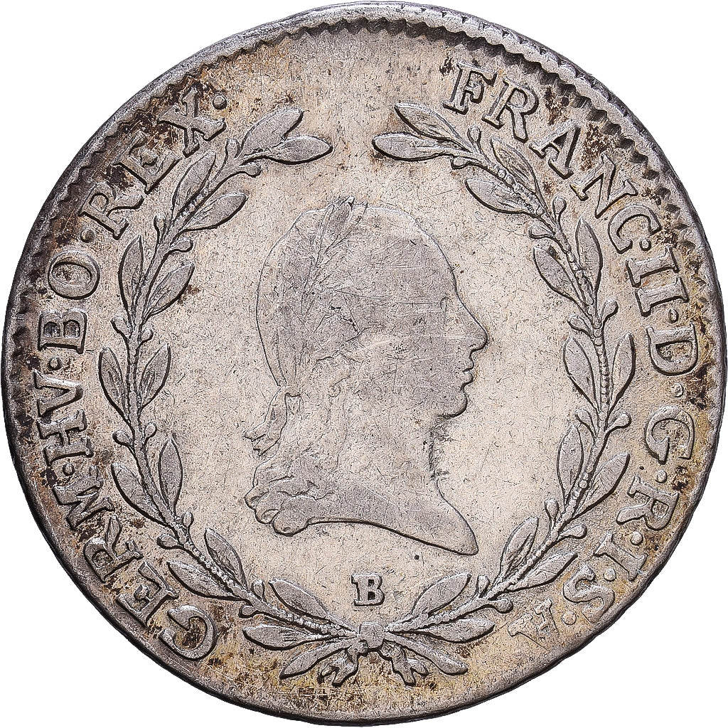 Austria, Franz II (I), 20 Kreuzer, 1794, Kremnica, Silver, VF(30-35), KM:2139