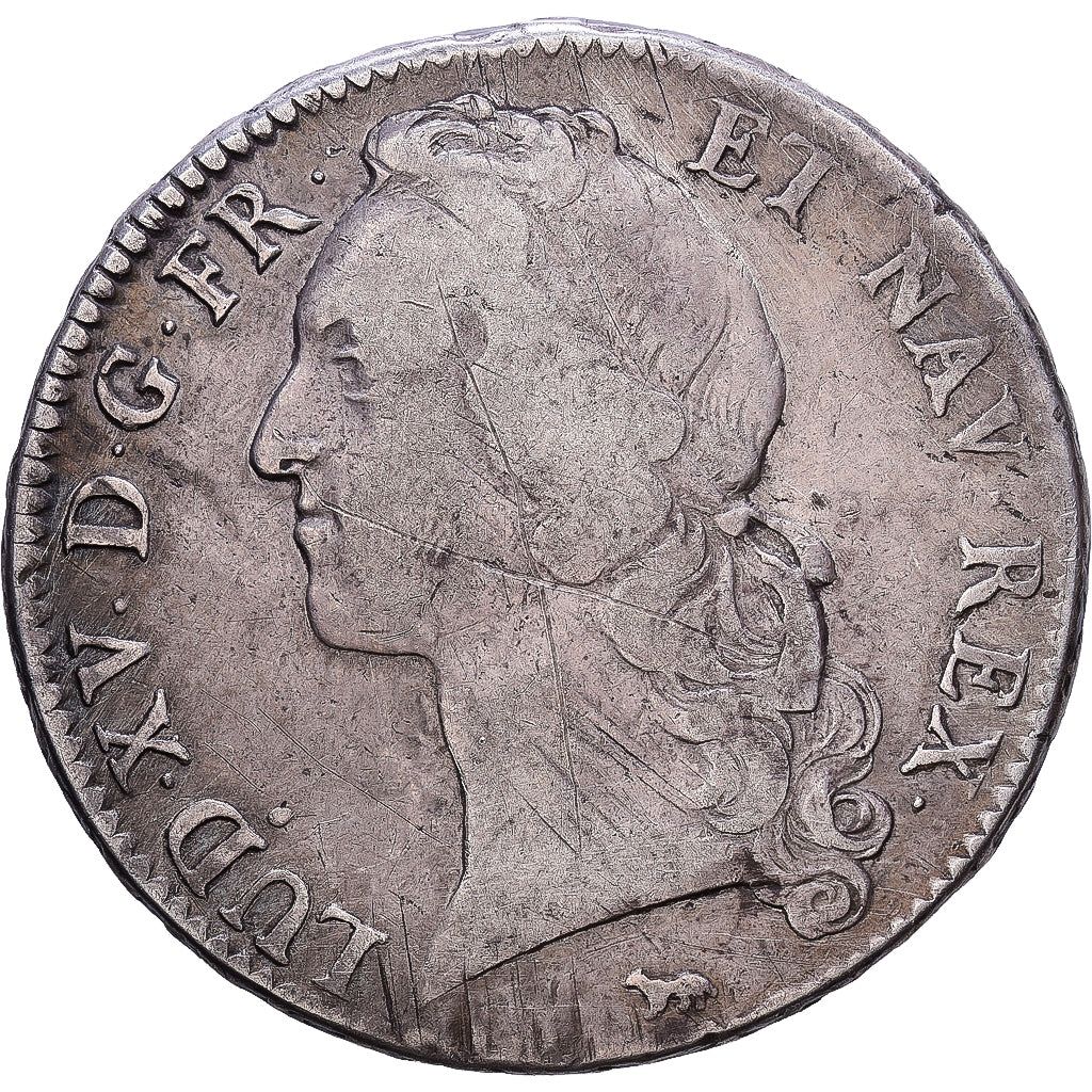 Francia, Louis XV, Écu au bandeau, 1752, Paris, 2éme sem., Argento, MB