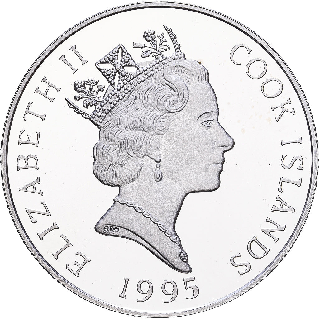 Islas Cook, Elizabeth II, 5 Dollars, 1995, Prueba, Plata, FDC, KM:234