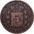 España, Alfonso XII, 10 Centimos, 1877, Madrid, Bronce, MBC, KM:675