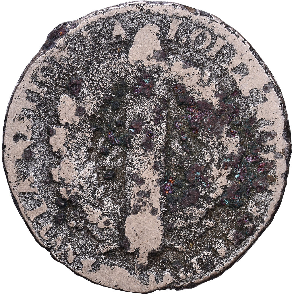 France, Constitution, 2 sols françois, 1792, Lille, 1er sem, Bronze