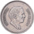 Jordania, Hussein, 100 Fils, Dirham, 1978/AH1398, Cobre - níquel, MBC, KM:40