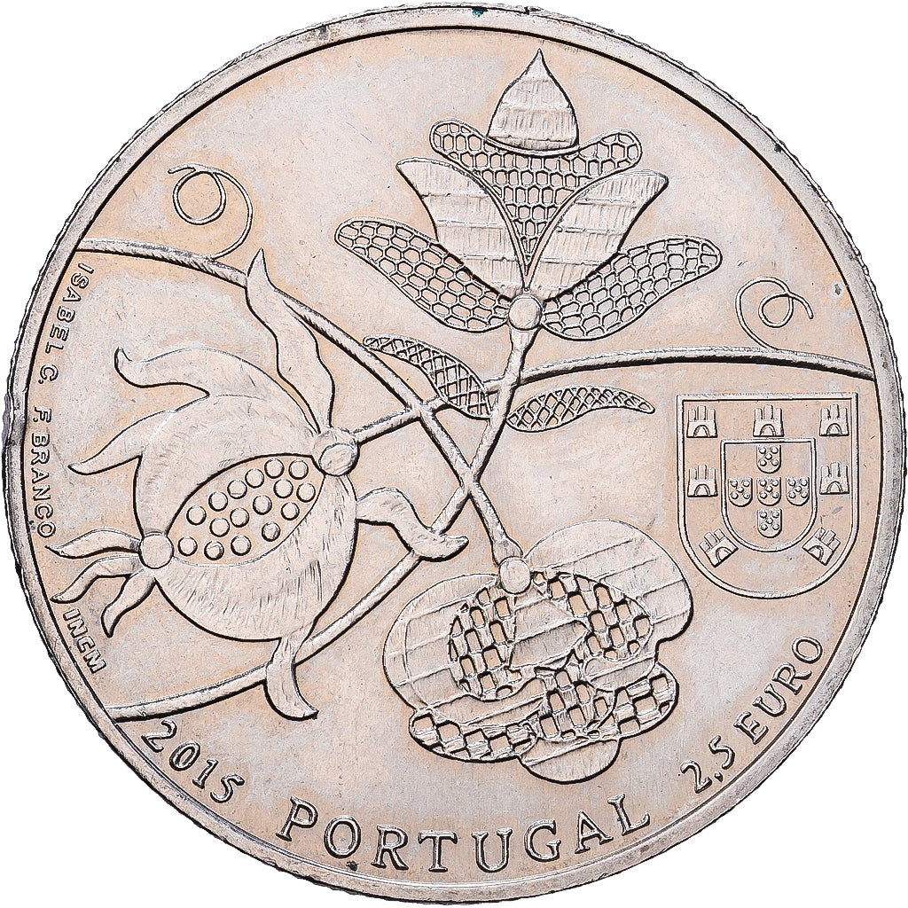 Portugal, 2-1/2 Euro, 2015, Cobre - níquel, EBC