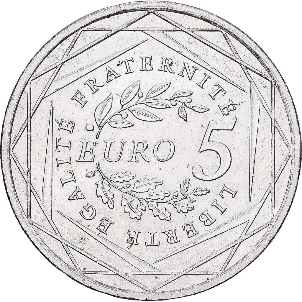 Frankreich, 5 Euro, Semeuse, 2008, Paris, Silber, VZ, Gadoury:EU287