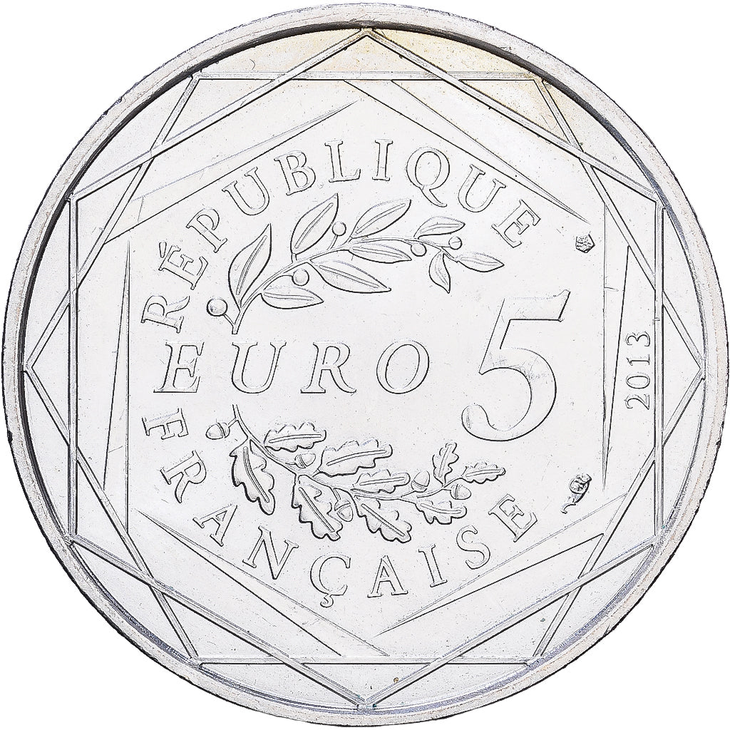 France, 5 Euro, Liberté, 2013, Paris, Silver, AU(55-58), Gadoury:EU645