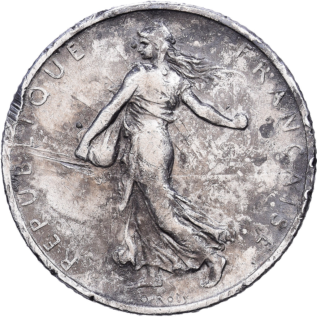 Francia, Franc, Semeuse, 1901, Paris, Plata, BC+, Gadoury:467, KM:844.1