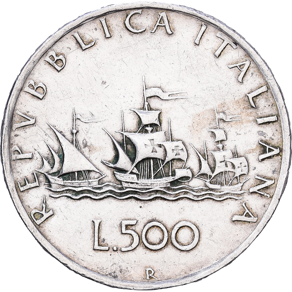 Itália, 500 Lire, 1960, Rome, Prata, AU(50-53), KM:98