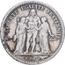 France, 5 Francs, Hercule, 1848, Strasbourg, Silver, VF(30-35), Gadoury:683