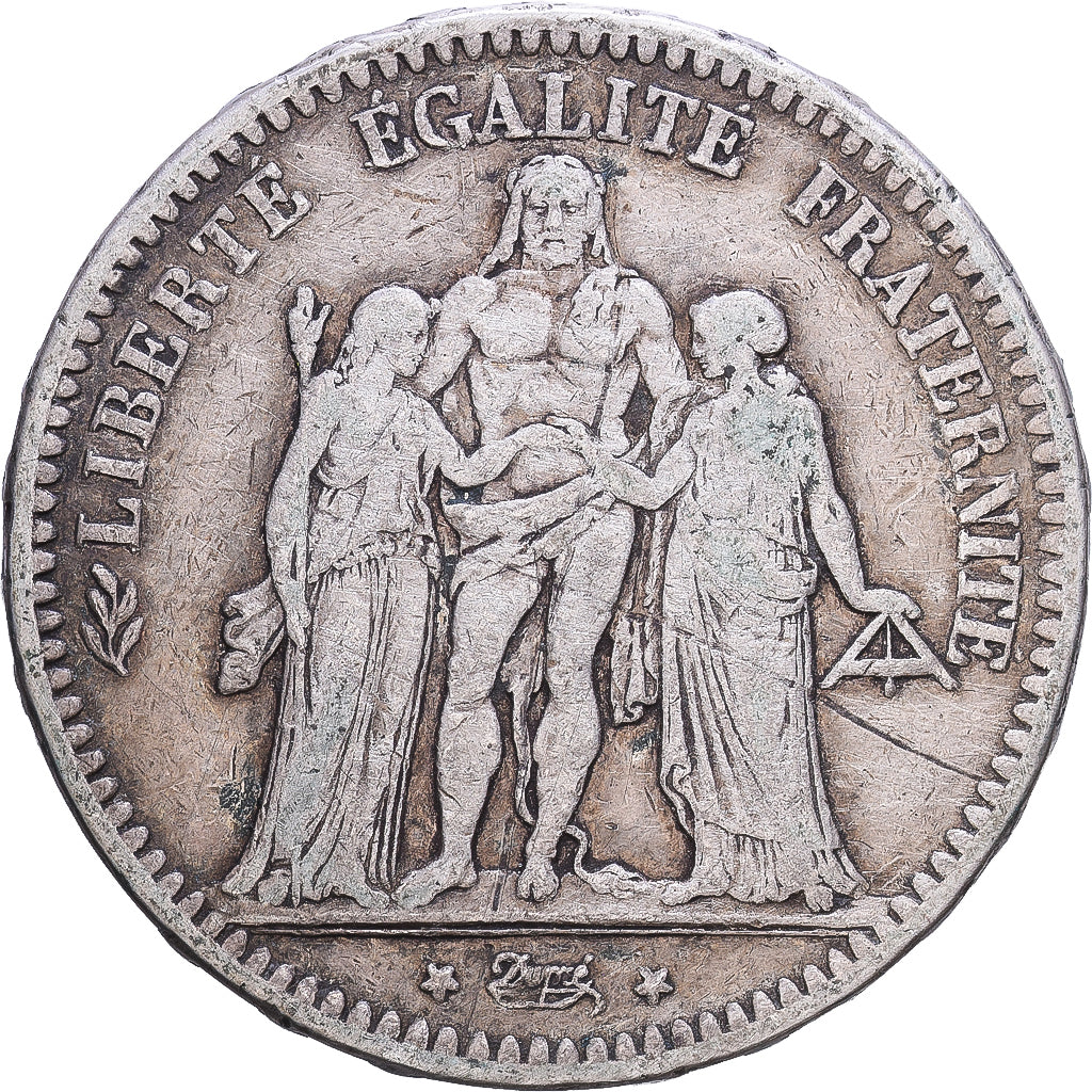 France, 5 Francs, Hercule, 1849, Paris, Argent, TB+, Gadoury:683, KM:756.1
