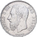 België, Leopold II, 5 Francs, 5 Frank, 1873, Brussels, Zilver, ZF, KM:24