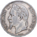 Francja, Napoleon III, 5 Francs, 1869, Strasbourg, Srebro, VF(30-35)