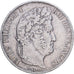 Francia, Louis Philippe I, 5 Francs, 1845, Lille, Plata, MBC, Gadoury:678a