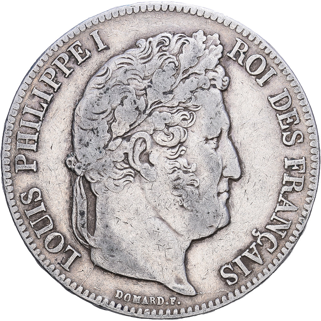 France, Louis Philippe I, 5 Francs, 1839, Rouen, Silver, VF(30-35), Gadoury:678