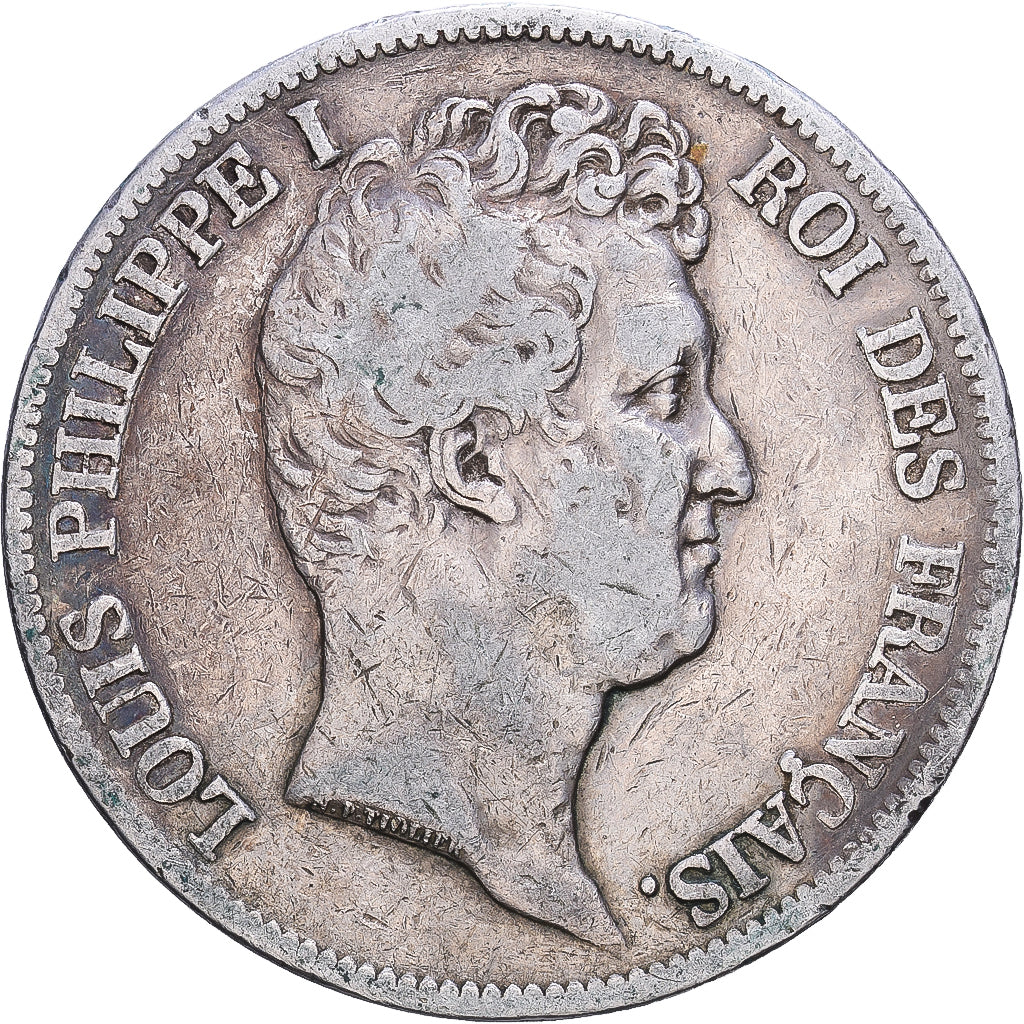 France, Louis Philippe I, 5 Francs, 1830, Paris, Silver, VF(30-35), Gadoury:676