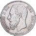 Belgia, Leopold II, 5 Francs, 5 Frank, 1873, Brussels, Srebro, VF(30-35), KM:24