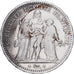 France, 5 Francs, Hercule, 1873, Bordeaux, Silver, VF(30-35), Gadoury:745a