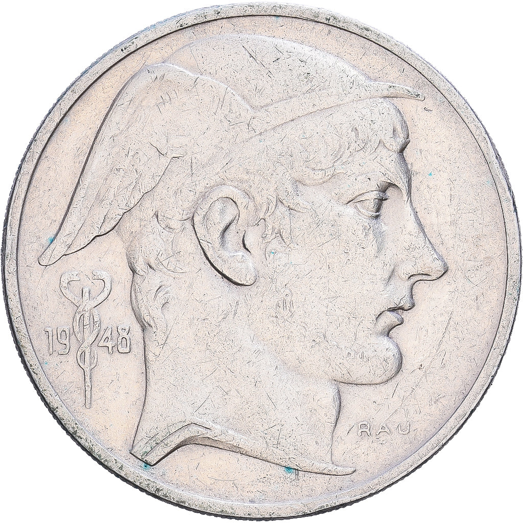 Belgique, Régence Prince Charles, 50 Francs, 50 Frank, 1948, Bruxelles, Argent