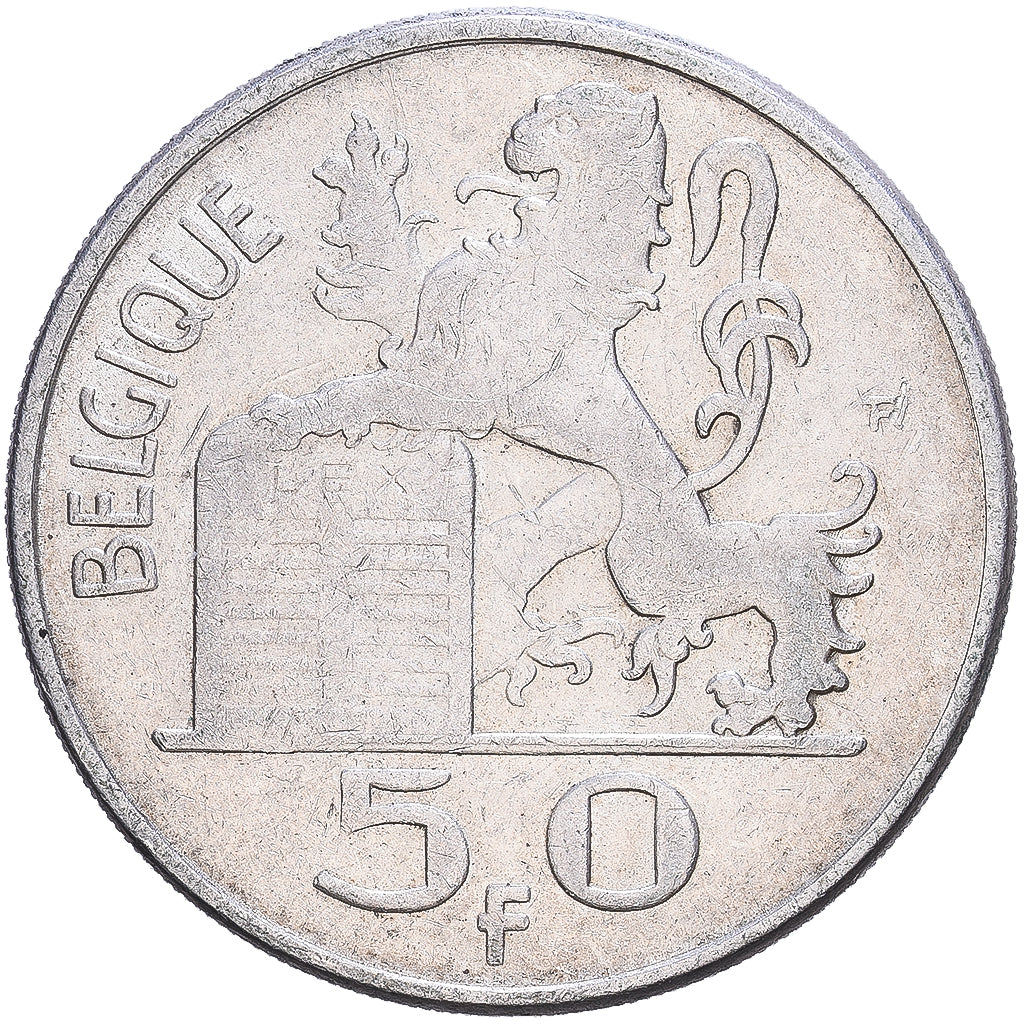 Belgique, Régence Prince Charles, 50 Francs, 50 Frank, 1949, Bruxelles, Argent