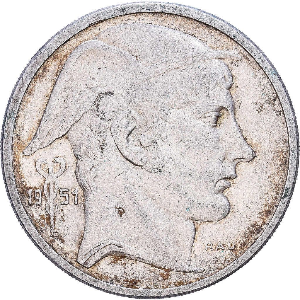 Bélgica, Régence Prince Charles, 50 Francs, 50 Frank, 1951, Brussels, Prata