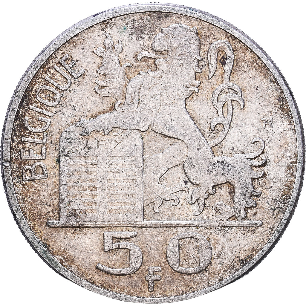 Bélgica, Régence Prince Charles, 50 Francs, 50 Frank, 1951, Brussels, Prata
