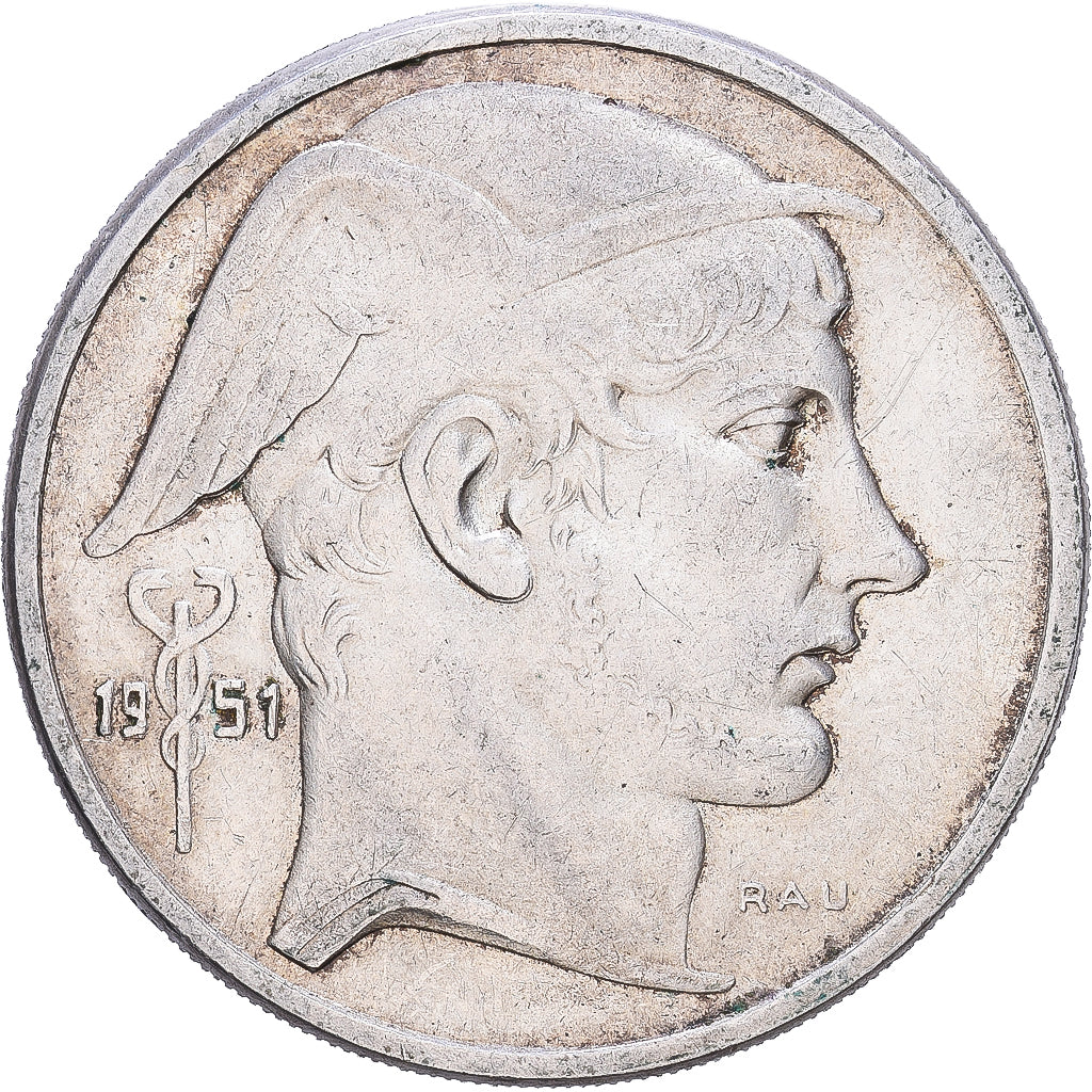 Belgien, Régence Prince Charles, 50 Francs, 50 Frank, 1951, Brussels, Silber