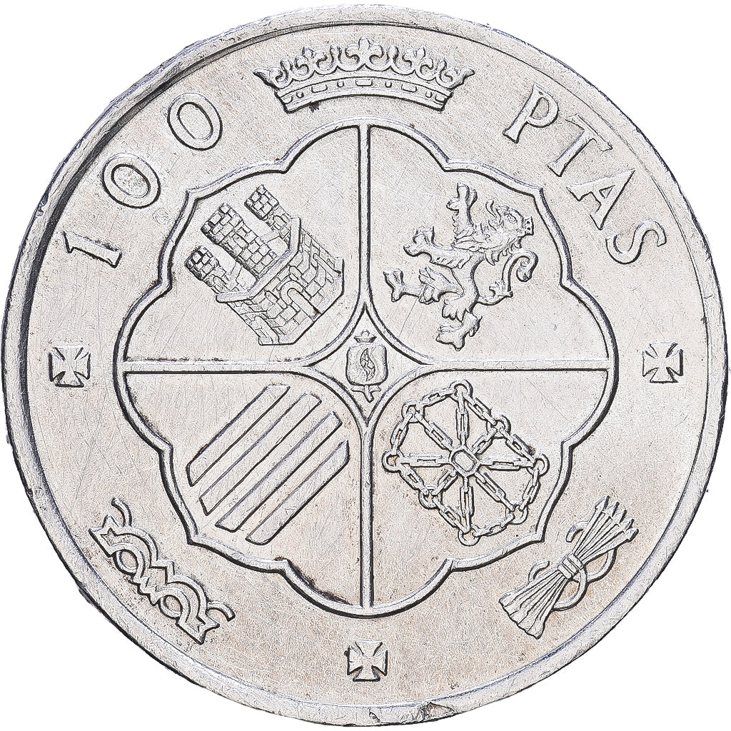 Spain, Caudillo and regent, 100 Pesetas, 1966 (68), Madrid, Silver, AU(55-58)