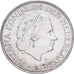 Países Bajos, Juliana, 2-1/2 Gulden, 1960, Plata, EBC, KM:185