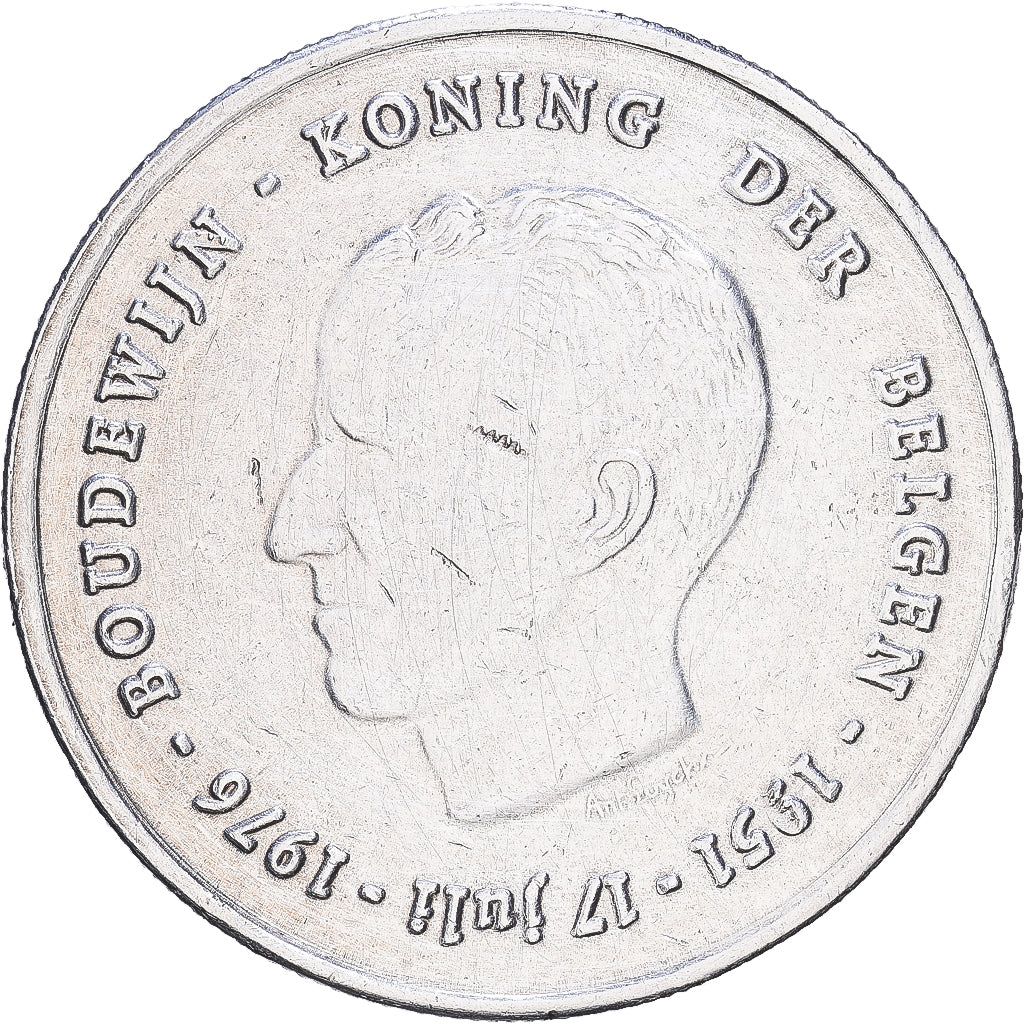Belgia, Baudouin I, 250 Francs, 250 Frank, 1976, Brussels, Srebro, AU(50-53)