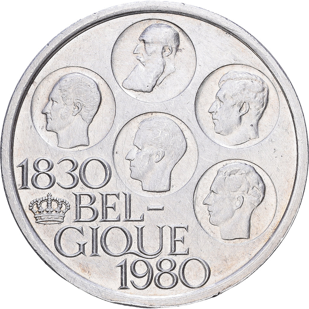 Belgique, Baudouin I, 500 Francs, 500 Frank, 1980, Bruxelles, Silver Clad