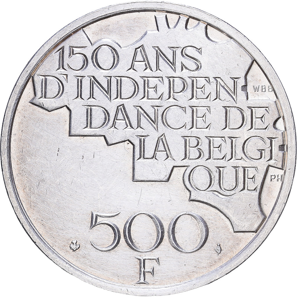 Belgique, Baudouin I, 500 Francs, 500 Frank, 1980, Bruxelles, Silver Clad