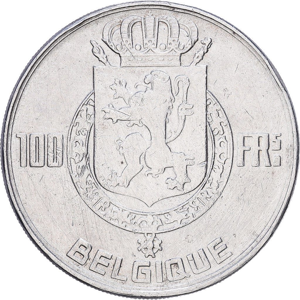 France, Régence Prince Charles, 100 Francs, 100 Frank, 1948, Bruxelles, Argent