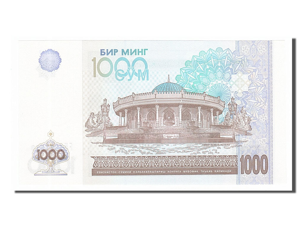 Geldschein, Uzbekistan, 1000 Sum, 2001, UNZ