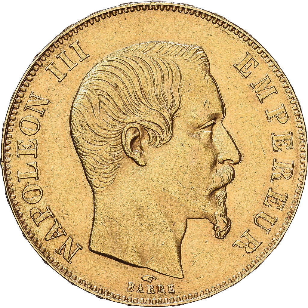 Frankrijk, Napoleon III, 50 Francs, 1857, Paris, Goud, PR, Gadoury:1111
