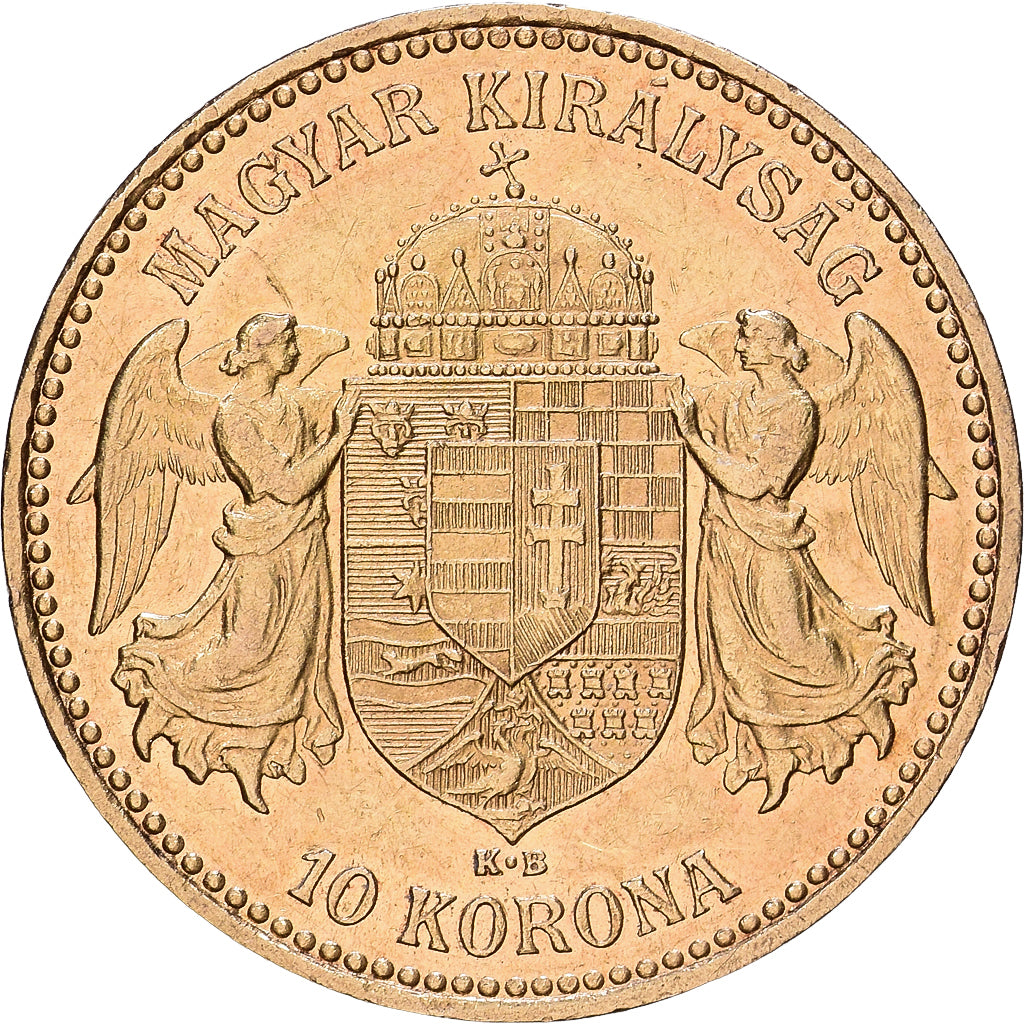 Hungary, Franz Joseph I, 10 Korona, 1898, Kormoczbanya, Gold, MS(60-62), KM:485