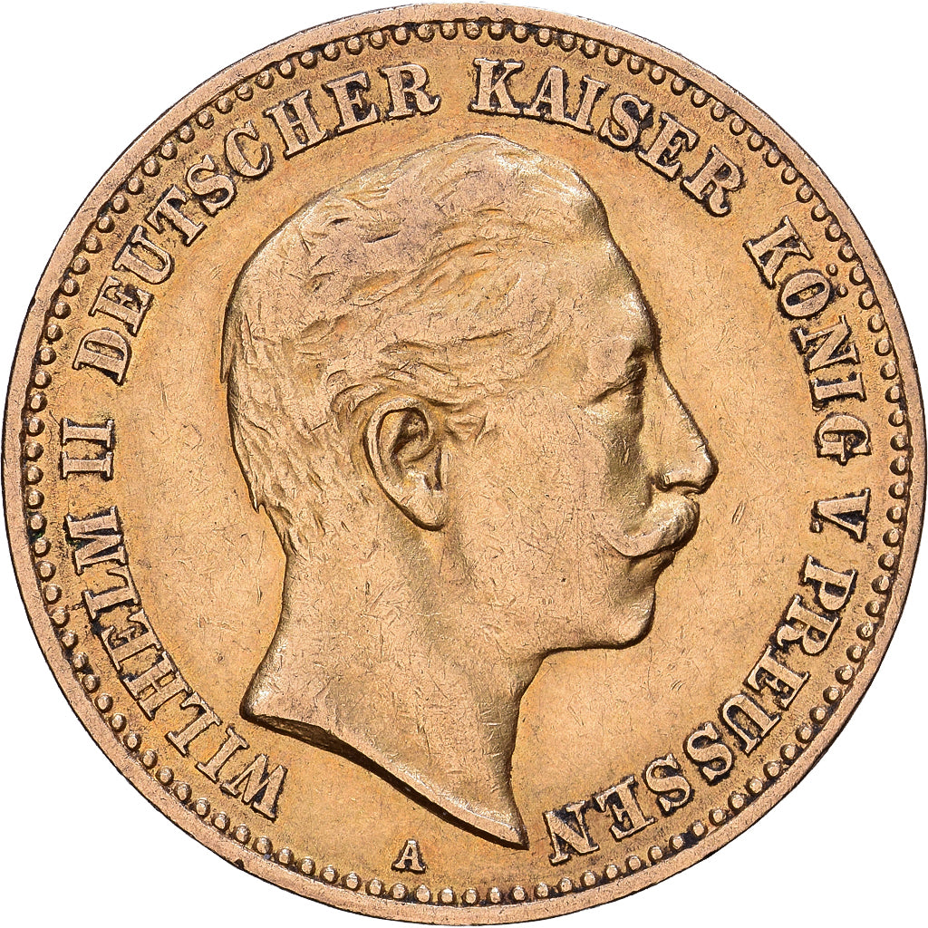 Estados Alemães, PRUSSIA, Wilhelm II, 10 Mark, 1903, Berlin, Dourado