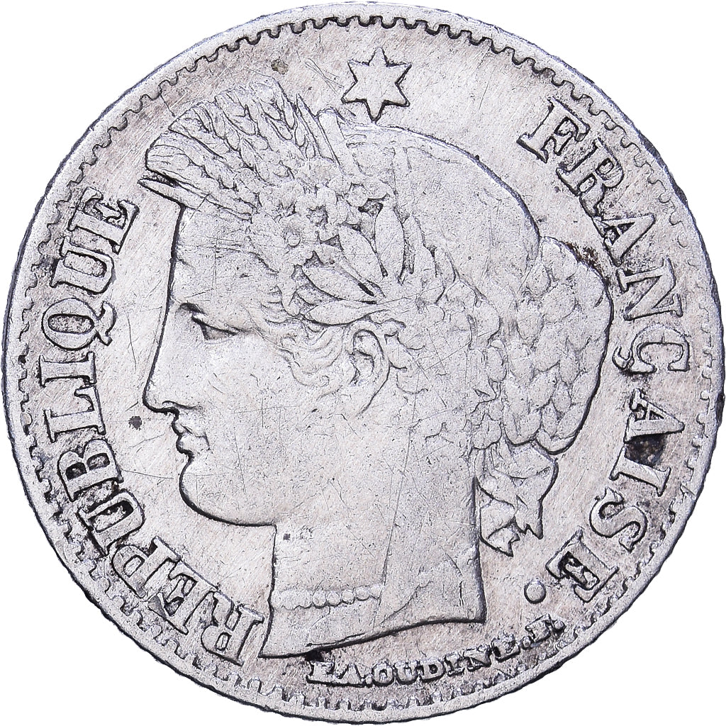 France, 20 Centimes, Cérès, 1850, Paris, Silver, VF(30-35), Gadoury:303