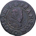 France, Louis XIII, Double tournois, buste juvénile, 1625
