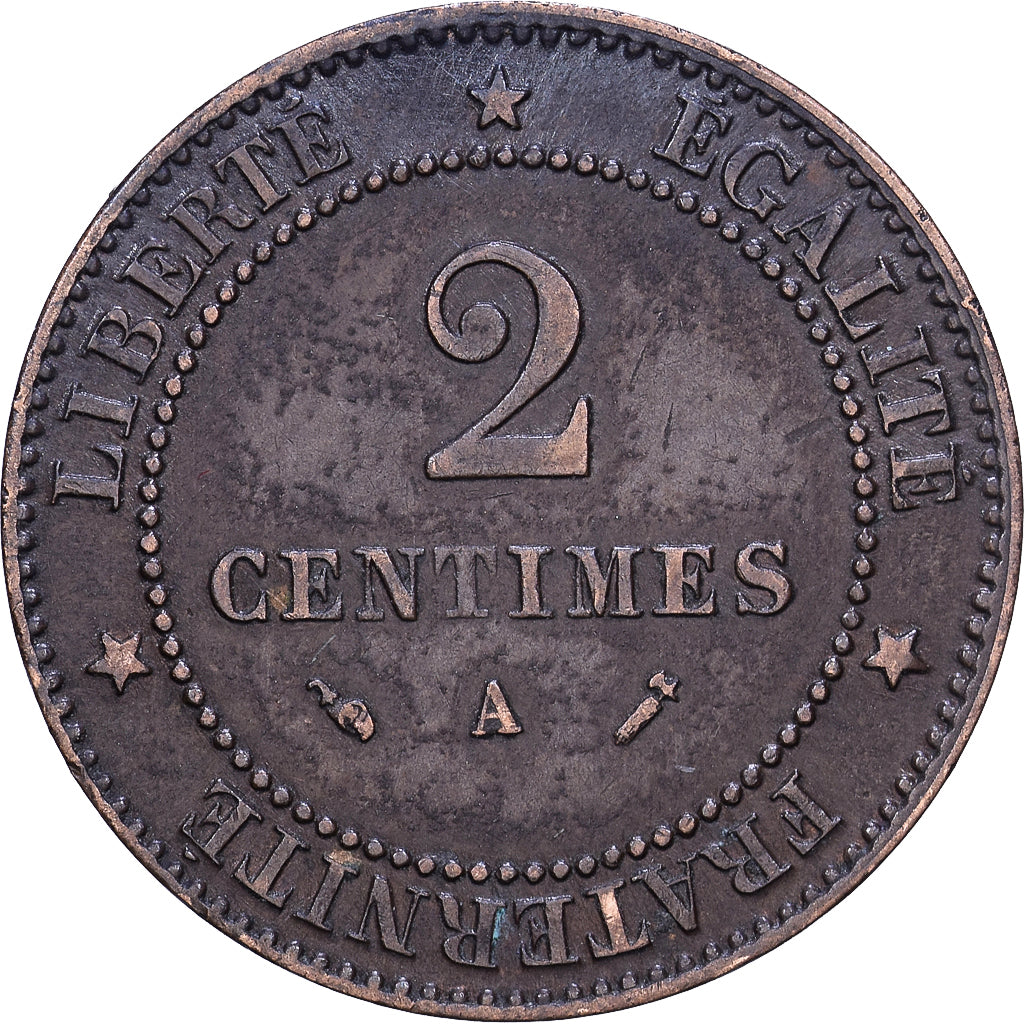 France, 2 Centimes, Cérès, 1895, Paris, Bronze, TTB+, Gadoury:105, KM:827.1