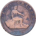 Hiszpania, Provisional Government, 5 Centimos, 1870, Madrid, Miedź, VF(20-25)