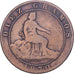 Espanha, Provisional Government, 10 Centimos, 1870, Madrid, Cobre, VF(20-25)