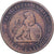 Hiszpania, Provisional Government, 10 Centimos, 1870, Madrid, Miedź, VF(20-25)