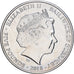 Guernsey, Elizabeth II, 5 Pounds, 2018, FDC.colorisée., Miedź-Nikiel
